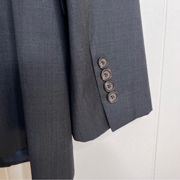Ralph Lauren 2-Piece Dark Gray/Blue 100% Wool 2 Button 40R 36x32 Flaws - Picture 6 of 12